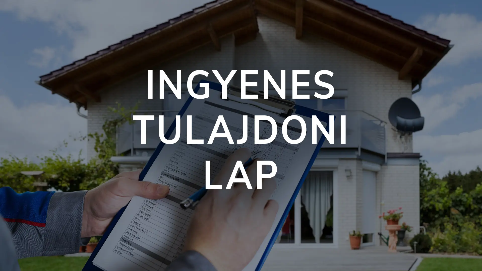 Tulajdoni lapot Ingyen? Igen, lehetséges!