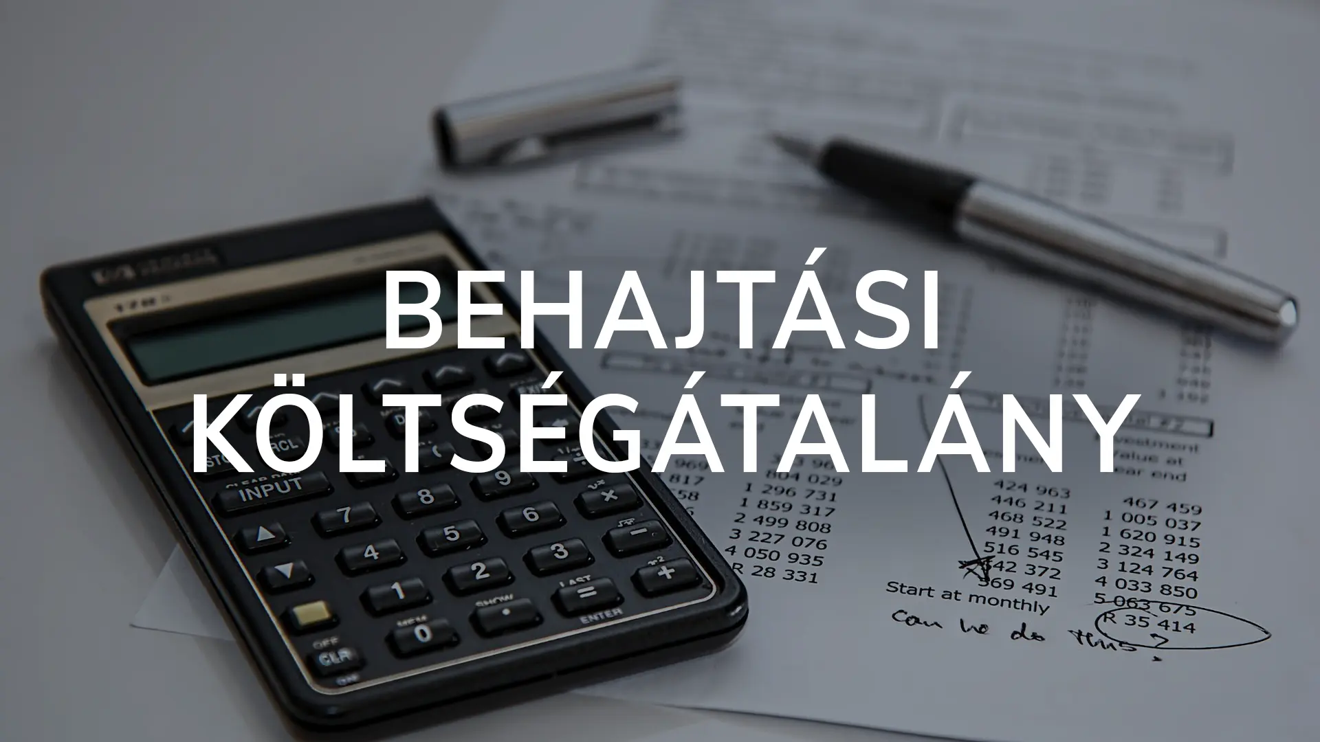 Mindent a behajtási költségátalányról | Újváry Ügyvédi Iroda